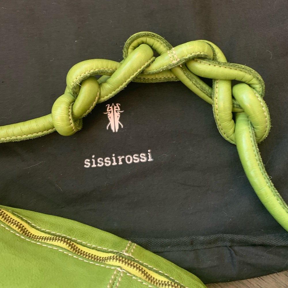 Gorgeous Apple Green Sissirossi bag made in Italy - Picture 2 of 8
